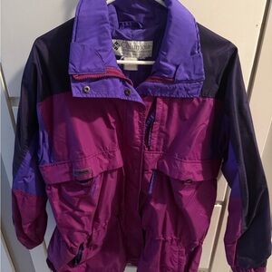 Columbia Two-Tone Purple Windbreaker